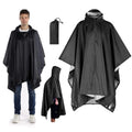Outdoor 3 In 1 Military Raincoat Hooded Sleeve Waterproof Rain Poncho Motorcycle Rain Cover Camping Hiking Travel Rainwear Tent