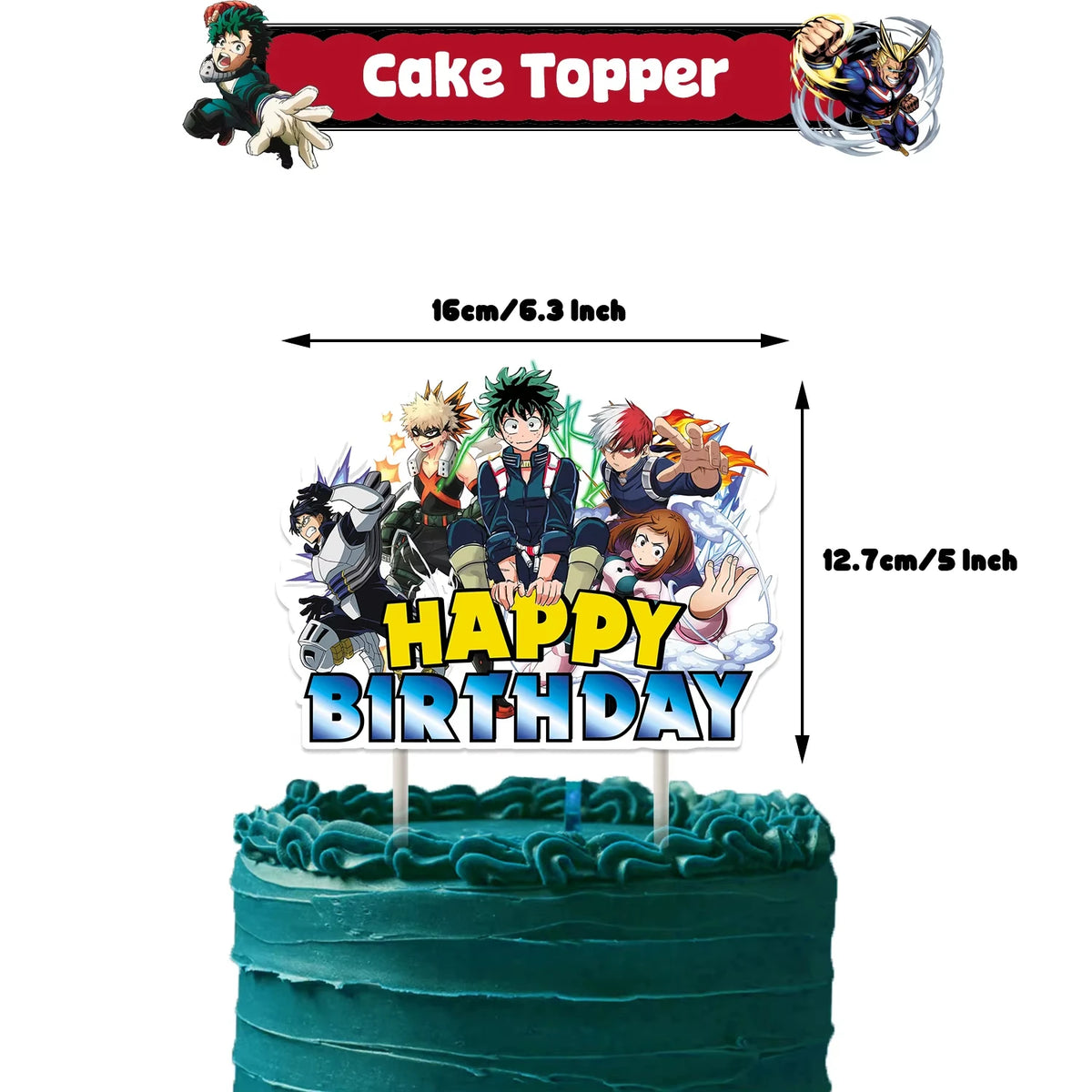 My Hero Academia Birthday Party Decoration Disposable Tableware Cup Plate Balloon Backdrop Banner Kid Favor Baby Shower Supplies