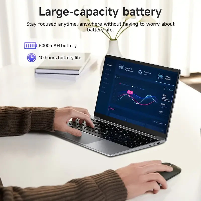 Ultra-thin Laptop Intel Core i3 6th Gen Processor 32GB RAM 1TB 2TB SSD 14.1 Inch Office Study Gamer Windows 11 Portable Notebook