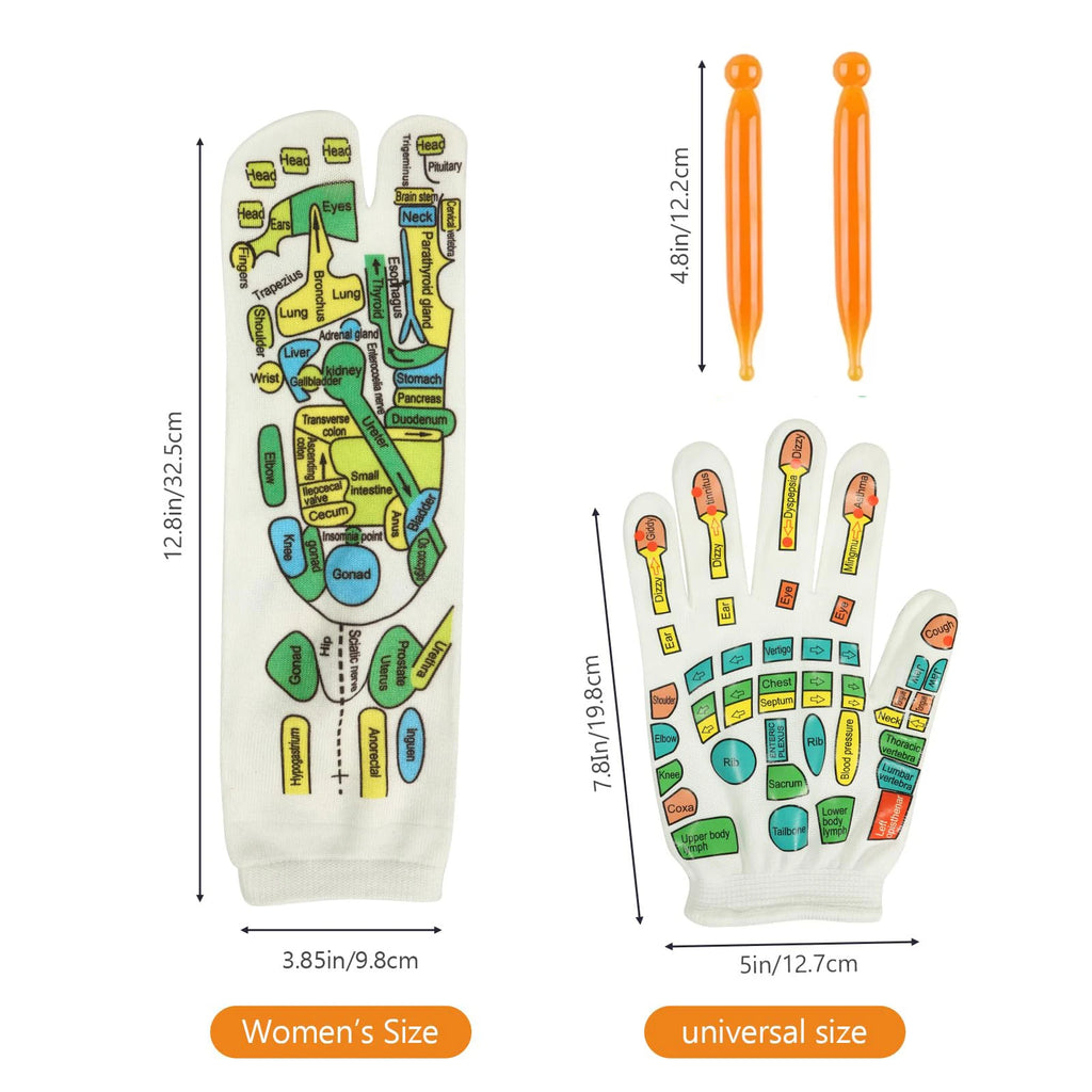 Socks Acupressure Foot Massage Relieve Tired Feet Massager Reflexology Socks Foot Acupoint Massage Tool Physiotherapy Foot Care