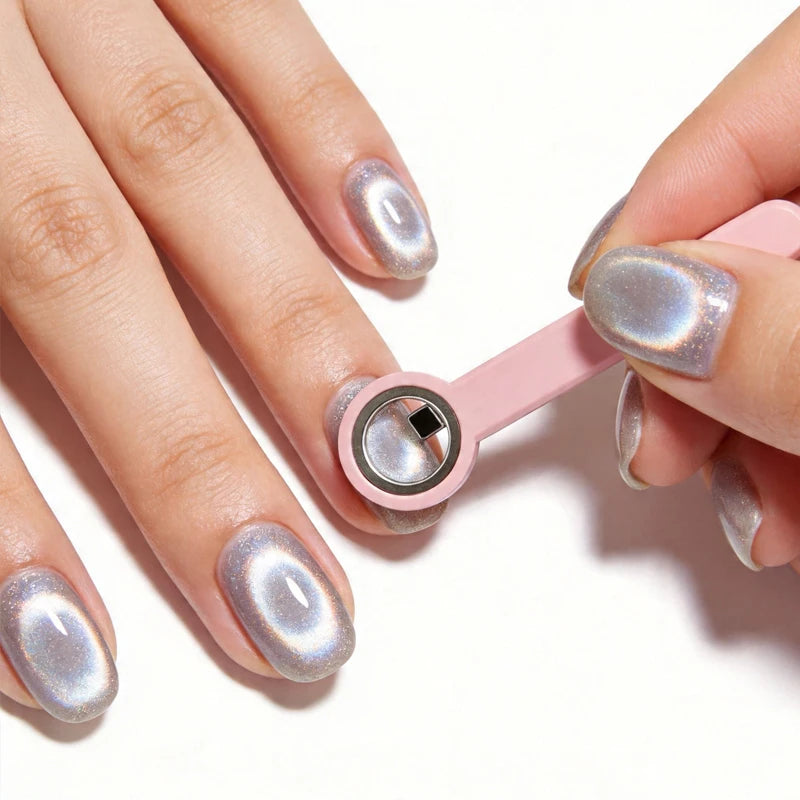 Black Hole Shape Cat Eye Nail Art Magnet Suck Hollow Nail Art Cat Eye Effect Magnet Ring for Magnetic Gel Polish Manicure Tools