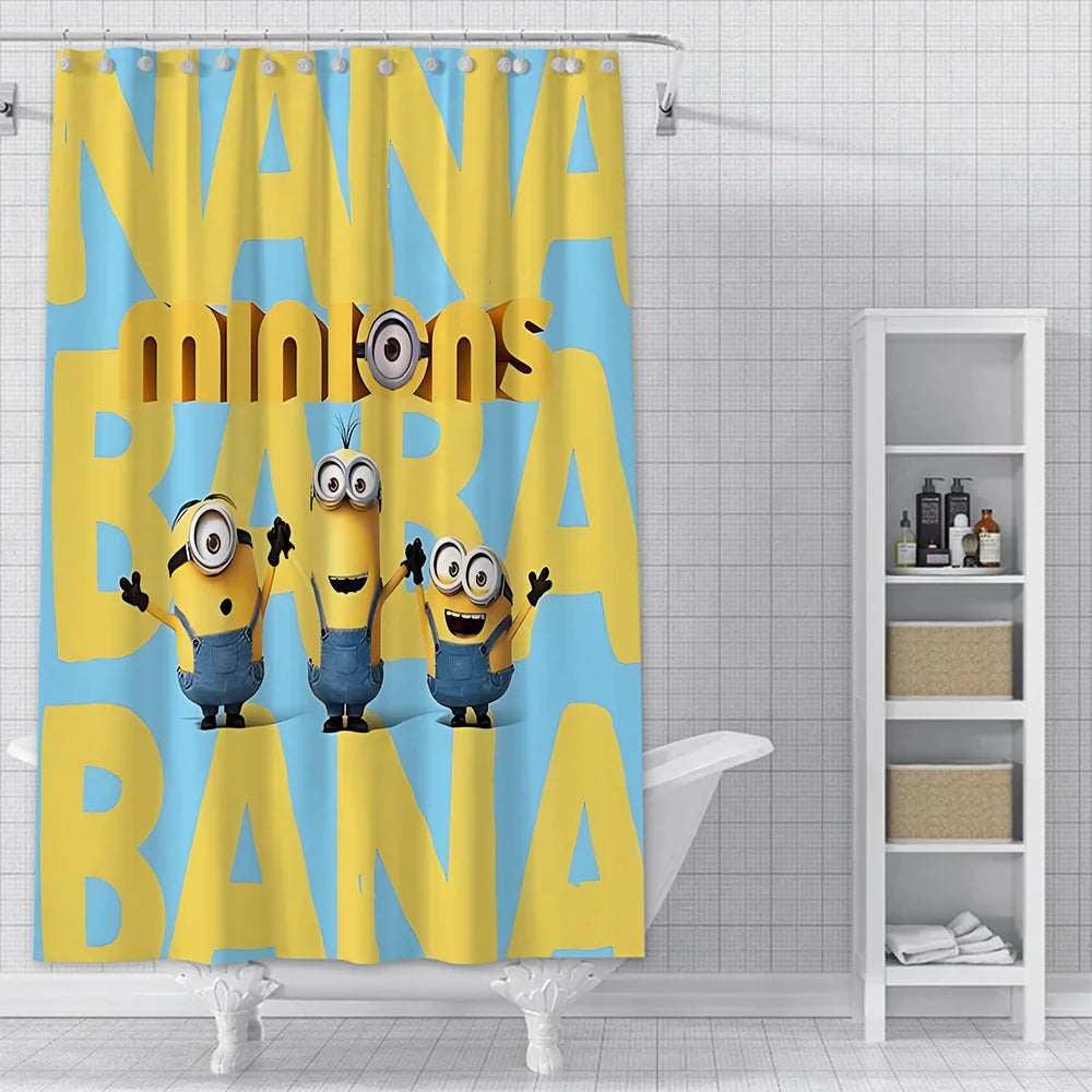 Shower For M-Minionss Curtain Waterproof Polyester Fabric Paint Colorful Bath Curtains Home Bathroom Decor Curtain With Hook