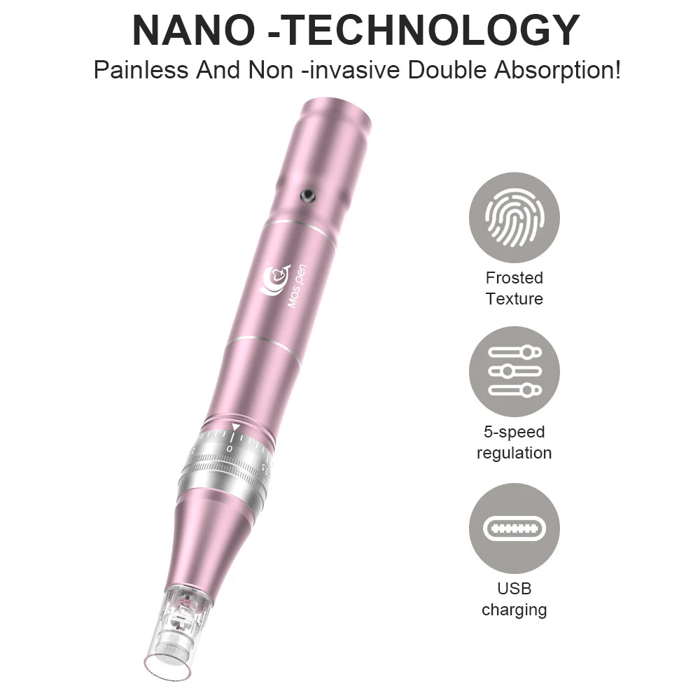 Wireless Microneedling Derma Pen L1 Skin Care Tool With Two 36 Pin Cartridges