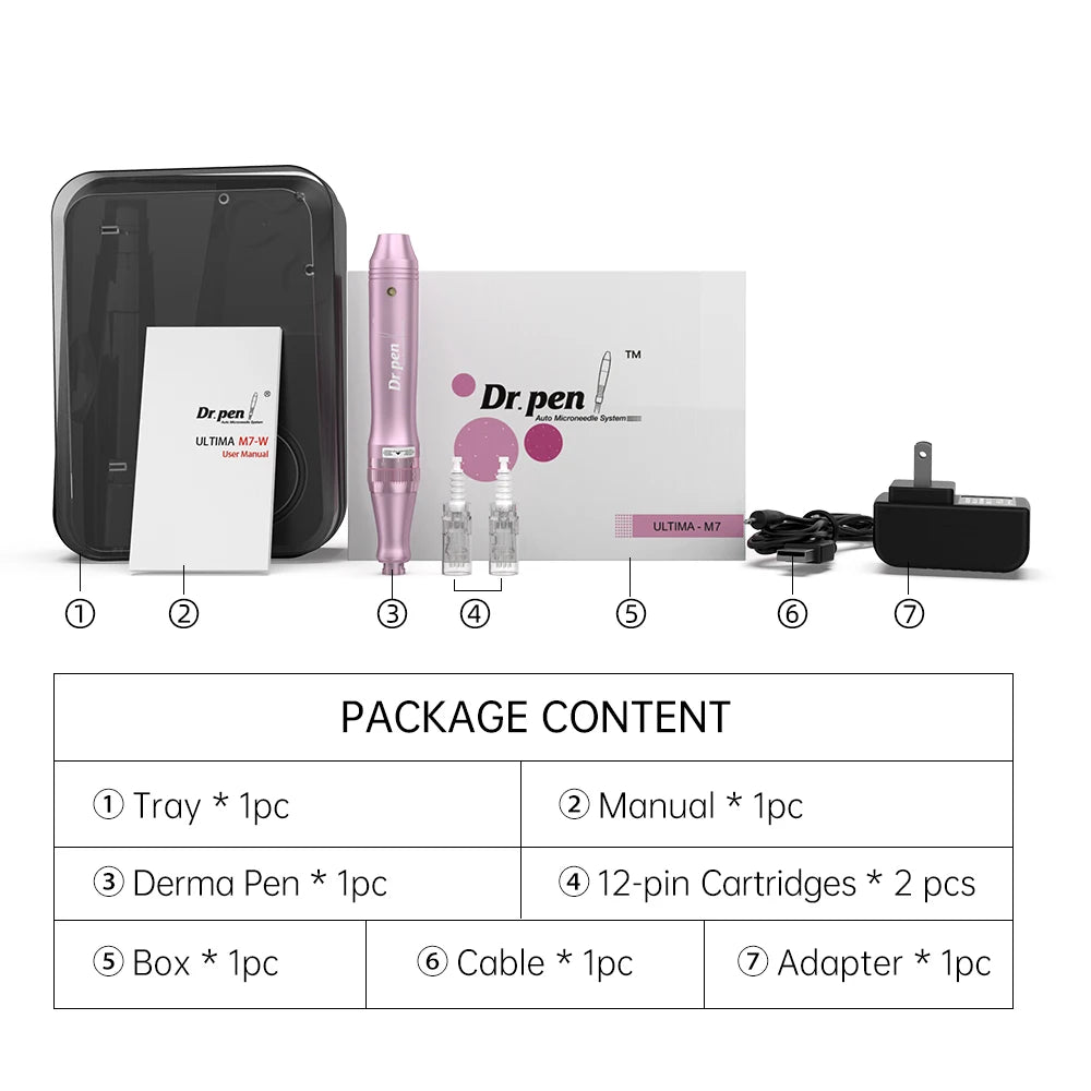 Original Dr.Pen M7 Wireless Professional Handheld Microneedle Pen Suitable For Facial And Body Beauty Equipment 0.25MM Needle