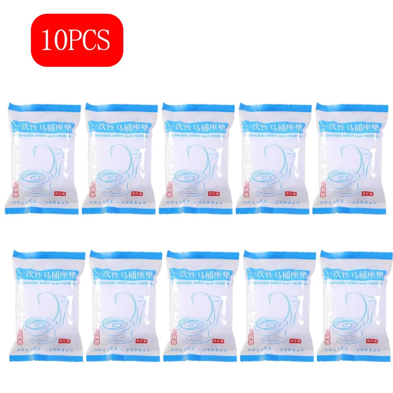 Portable Disposable Toilet Seat Cover Waterproof Safety Non-woven Toilet Seat Pad for Travel Hotel Toilet Bathroom Accessories