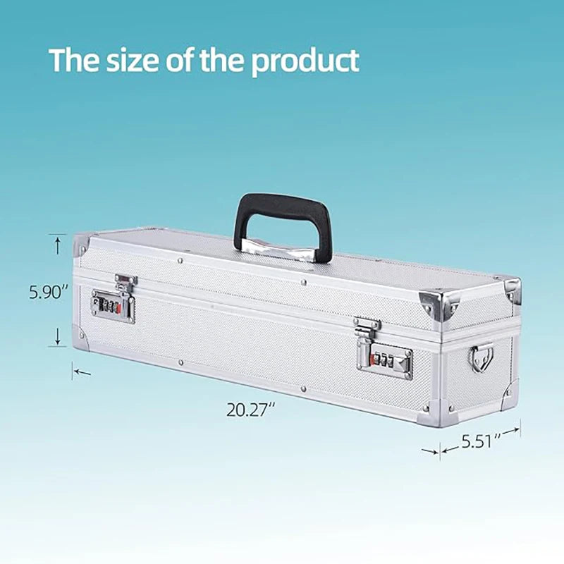 Multi-functional Kitchen Cooking Chef Knife Storage Case Knives Holder Aluminum Combination Lock Tools Case Knife Organizer