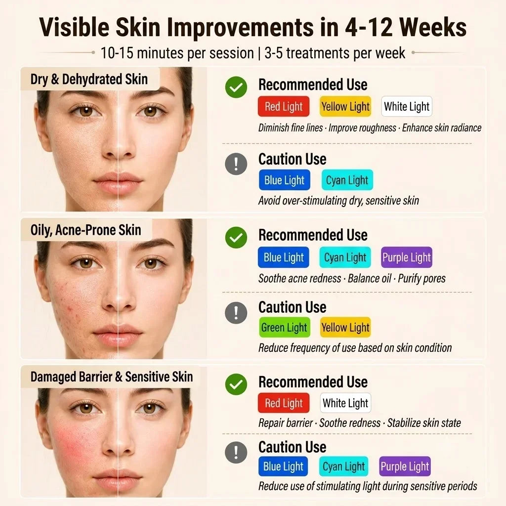 Wireless LED Face & Neck Mask Set, 160 LED Beads 7-Color Soft Silicone, Rechargeable Lightweight Facial Beauty Device, Comfort Fit Home SPA Skincare Tool for Skin Radiance & Fine Lines