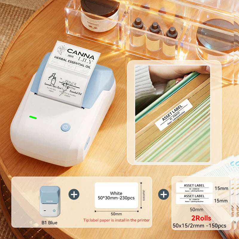 Niimbot B1/B1 PRO Thermal Label Printer Bluetooth Pocket Label Maker Barcode QR Code Self-adhesive Sticker Labeling Machine
