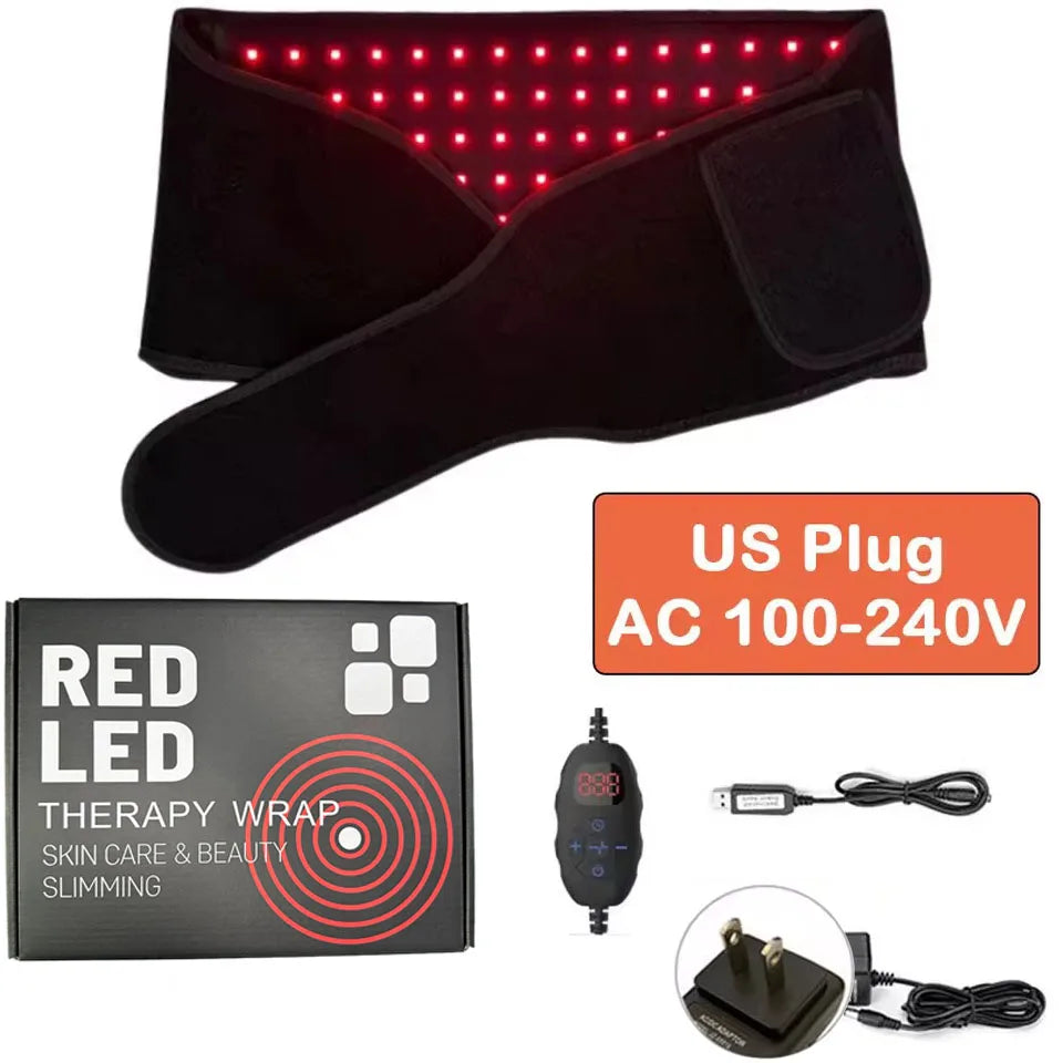 Red Light Therapy Belt Infrared Light Therapy Wrap Red Light Therapy Device for Body with Timer Back Shoulder Waist Pain Relief