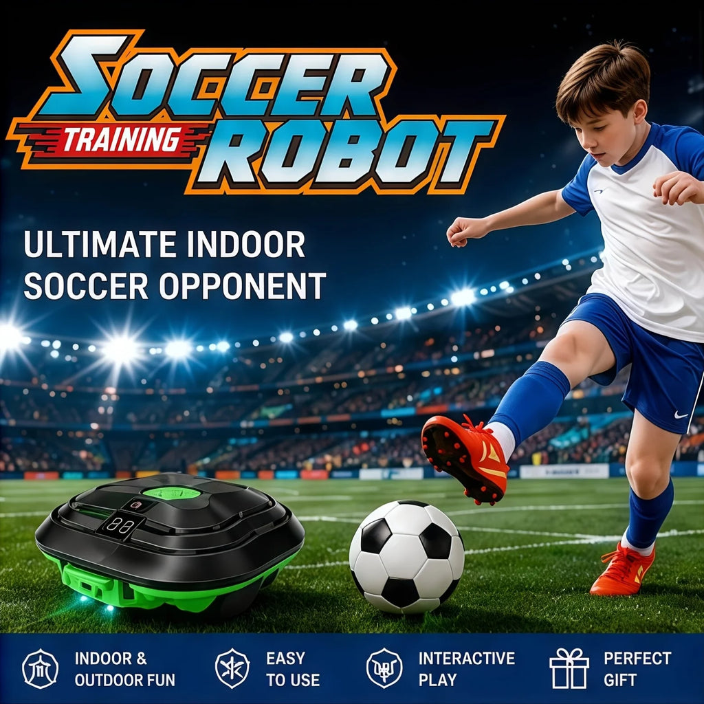 Soccer Robot Indoor Soccer Game with Soccer Tracker & Speed Model for Kids Indoor Soccer Training Equipment Sports Toys for Boys