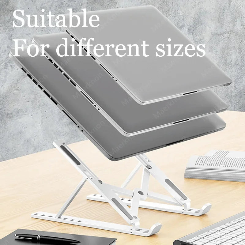 Adjustable Laptop Holder Portable Foldable Computer Monitor Holder Notebook Stand For Macbook Air iPad Tablets Base Accessories