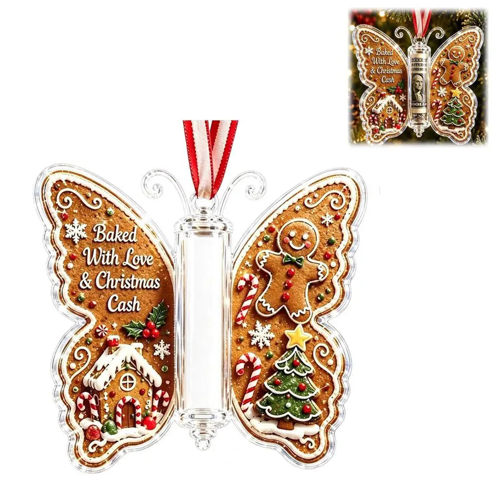 Christmas Hanging Decoration Hanging Christmas Cash Gift Ornament Acrylic Christmas Ornament Acrylic Holiday Party Decoration