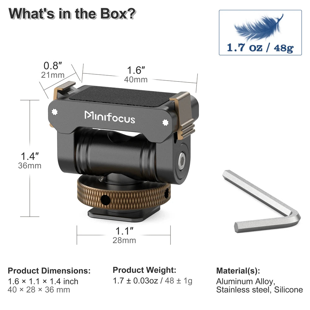 Magnetic Quick Release Adapter Mount for DJI Osmo 360 Action 5 Pro 4 3, with 1/4 Screw Hole Connection Aluminum Camera Bracket