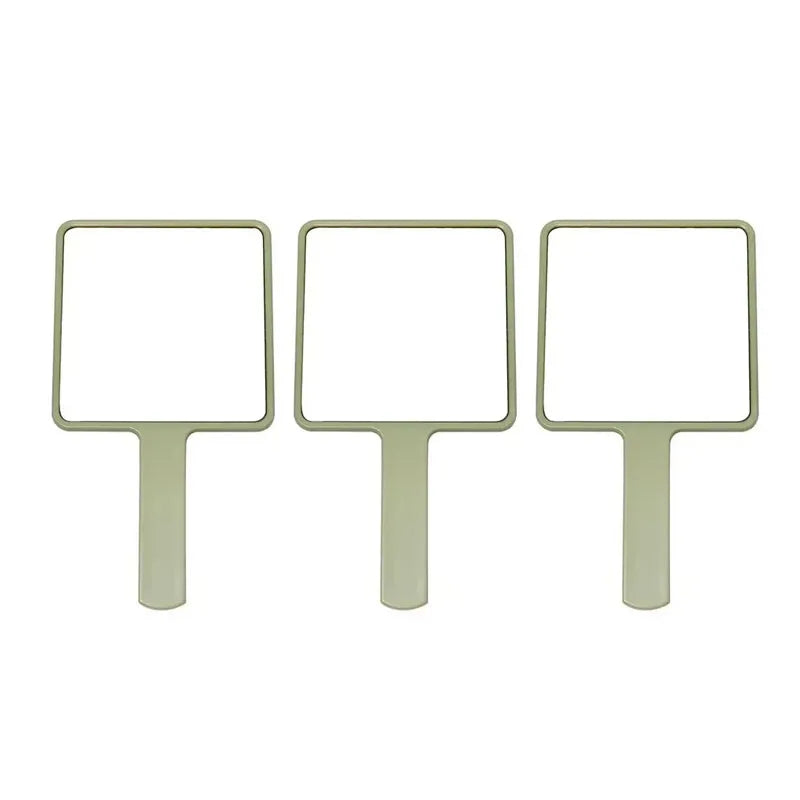 1/2/3pcs Eyelash Extension Handheld Makeup Mirror Square Makeup Vanity Mirror With Handle Hand Mirror SPA Salon Compact Mirrors
