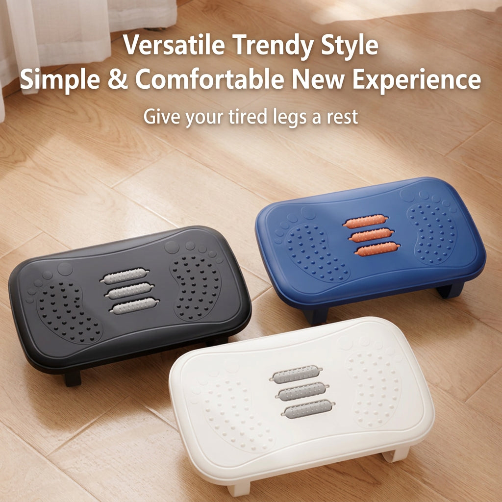Rocking Footrest for under Desk Ergonomic Desk Leg Rest Rocker Balance Board Comfortable Foot Stool for Desk Home Office