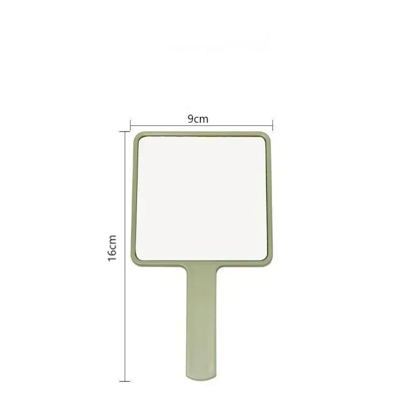 1/2/3pcs Eyelash Extension Handheld Makeup Mirror Square Makeup Vanity Mirror With Handle Hand Mirror SPA Salon Compact Mirrors