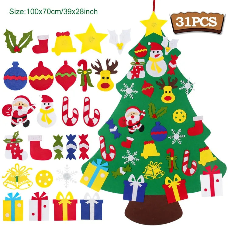 Christmas Tree Merry Christmas Decorations For Home. Cristmas Ornament Xmas Navidad Gifts Santa Claus New Year Tree