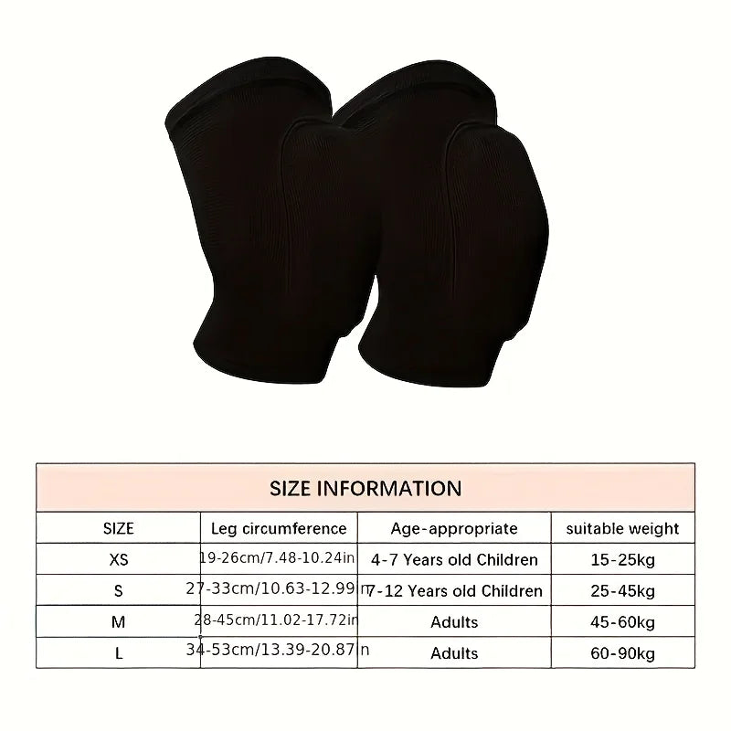 2pcs Sponge Knee Pads for Volleyball Players,Dancers,Yoga,Running,Cycling,Workouts,Knee Support Brace