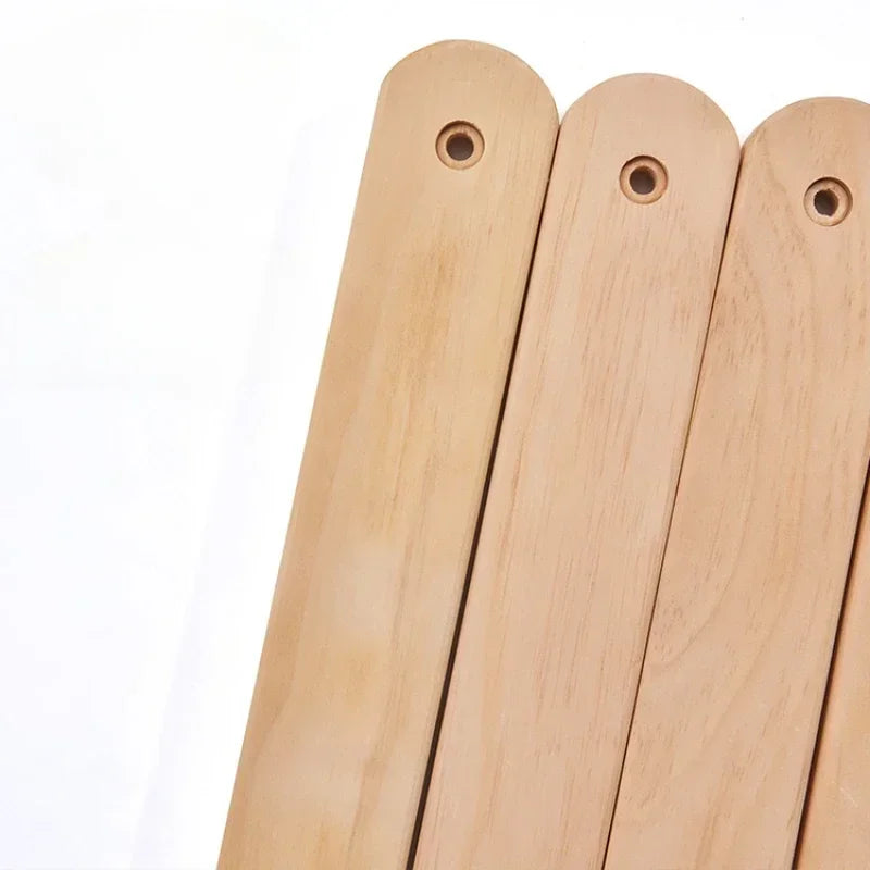 Kids Solid Wood Folding Clothes Rack Simplistic Design Effective Coat Hanging Solution with Landing Rod Adaptable Use Stylish