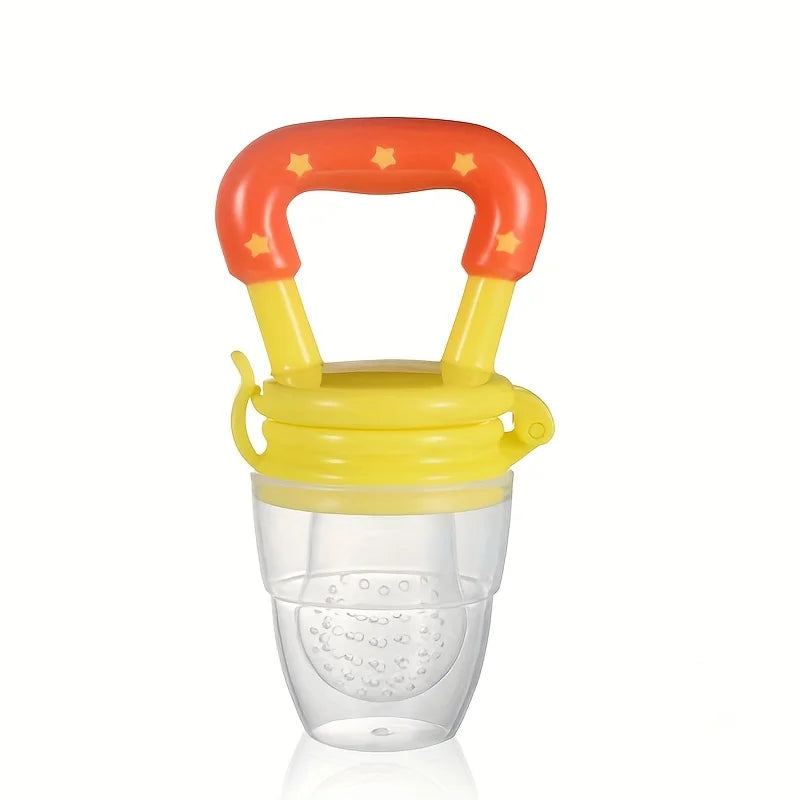 Baby Feeding Spoon Fruit Grinding Pacifier Complementary Food Mesh Silicone Baby Tableware
