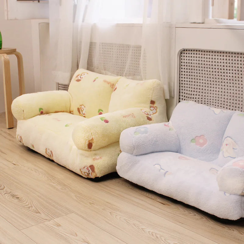 Luxury Winter Pet Cat Sofa Washable Dogs Nest Puppy Small Pet Kitten Dog Beds Indoor Kennel House Comfort Cats Bed Pet Suppiesl