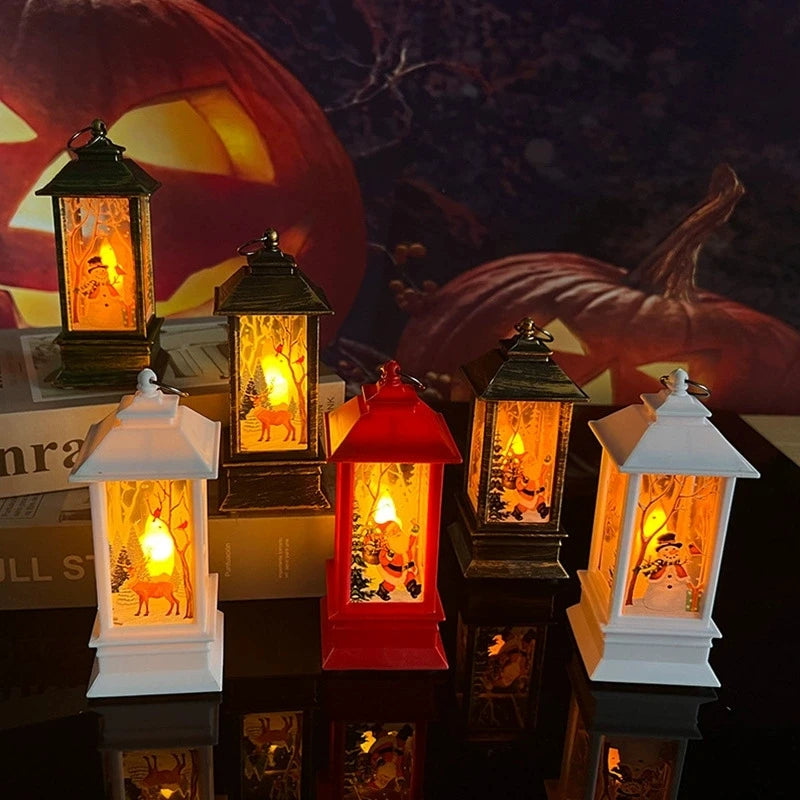 Christmas Lantern Light Merry Christmas Decorations for Home Christmas Tree Ornaments 2024 Navidad Xmas Gifts New Year 2026
