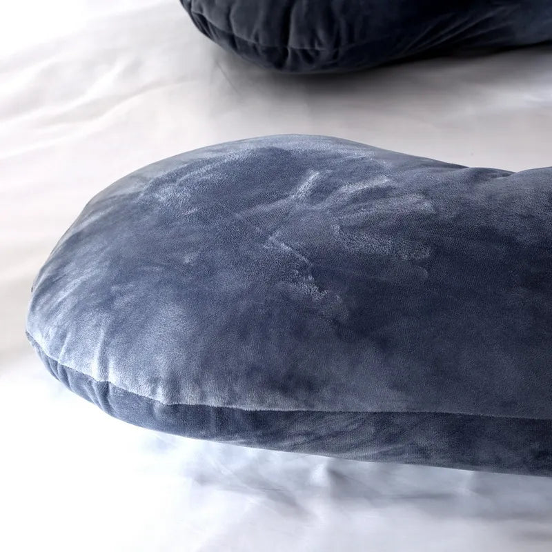 140x70cm 3000g 6.6lb Soft Pregnant Pillow U Type Lumbar Pillow Multi Function Side Protect Cushion for Pregnancy Women Velvet