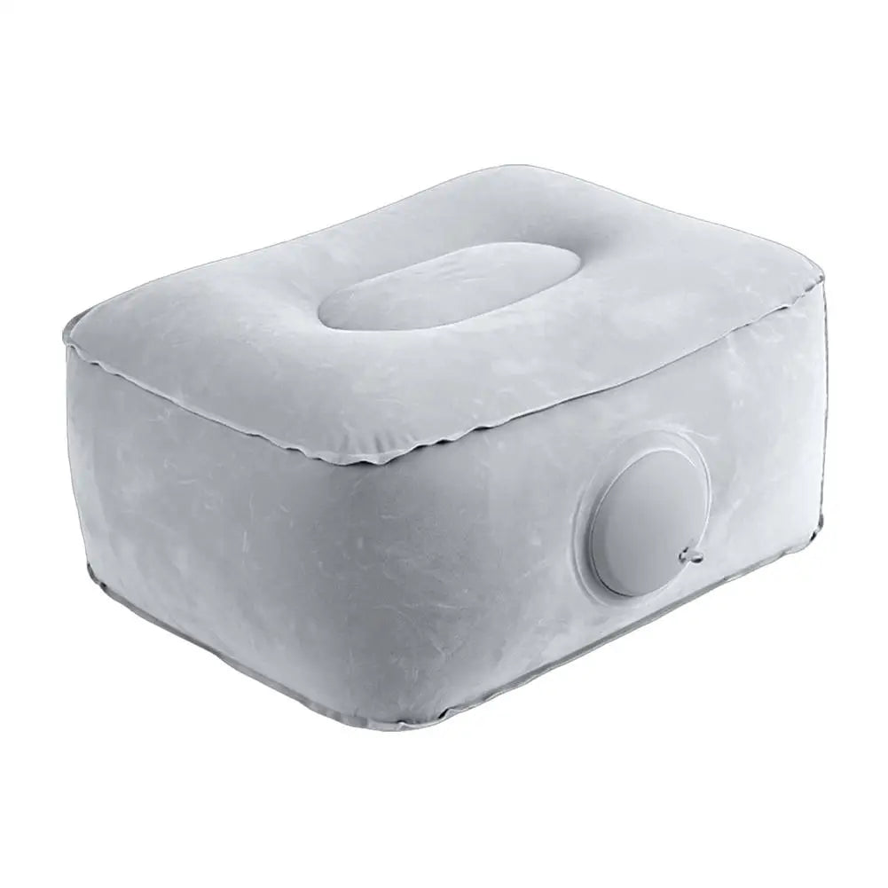 Inflatable Footrest Pad Soft Footrest Pillow PVC Inflatable Foot Rest Pillow Cushion Air Travel Office Home Leg Up Relaxing Feet