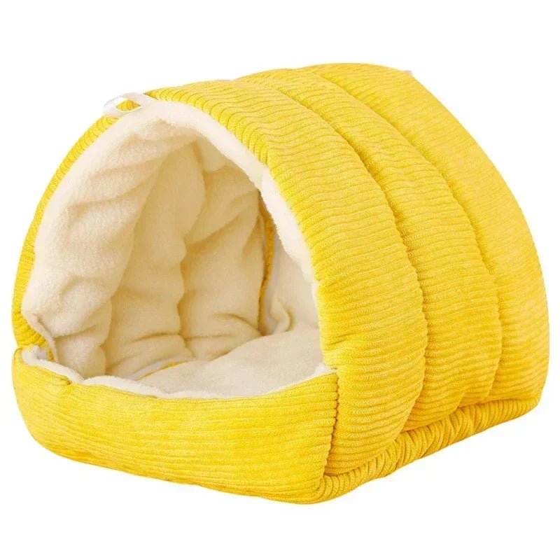 Cute Winter Warm Bird Cage Parrot Cotton Nest Budgie Hammock Hut Tent Bed Hanging Cave Pet Products