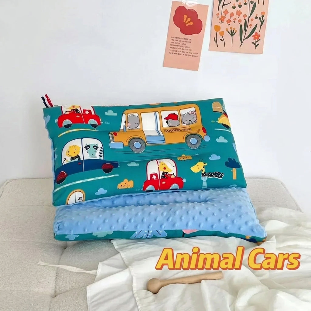 Soft baby pillow Comfortable velvet newborn pillow Baby sleep headrest Breathable baby pillow Mom's Love
