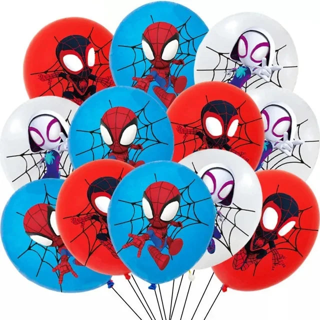 Spider And His Amazing Friends Birthday Decorations supplies Kit Plates Cups Tablecloth Backdrop Balloons Party decor gifts