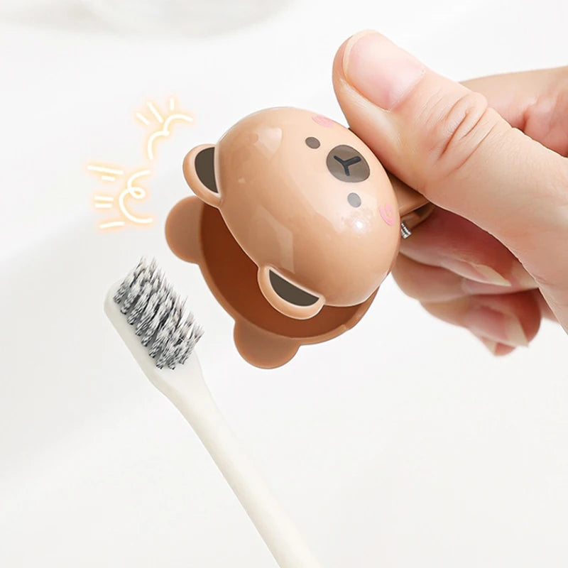 1/2pcs Animals Toothbrush Head Cover Clips Capibara Household Travel Portable Electric Toothbrush Dustproof Head Protector Cap