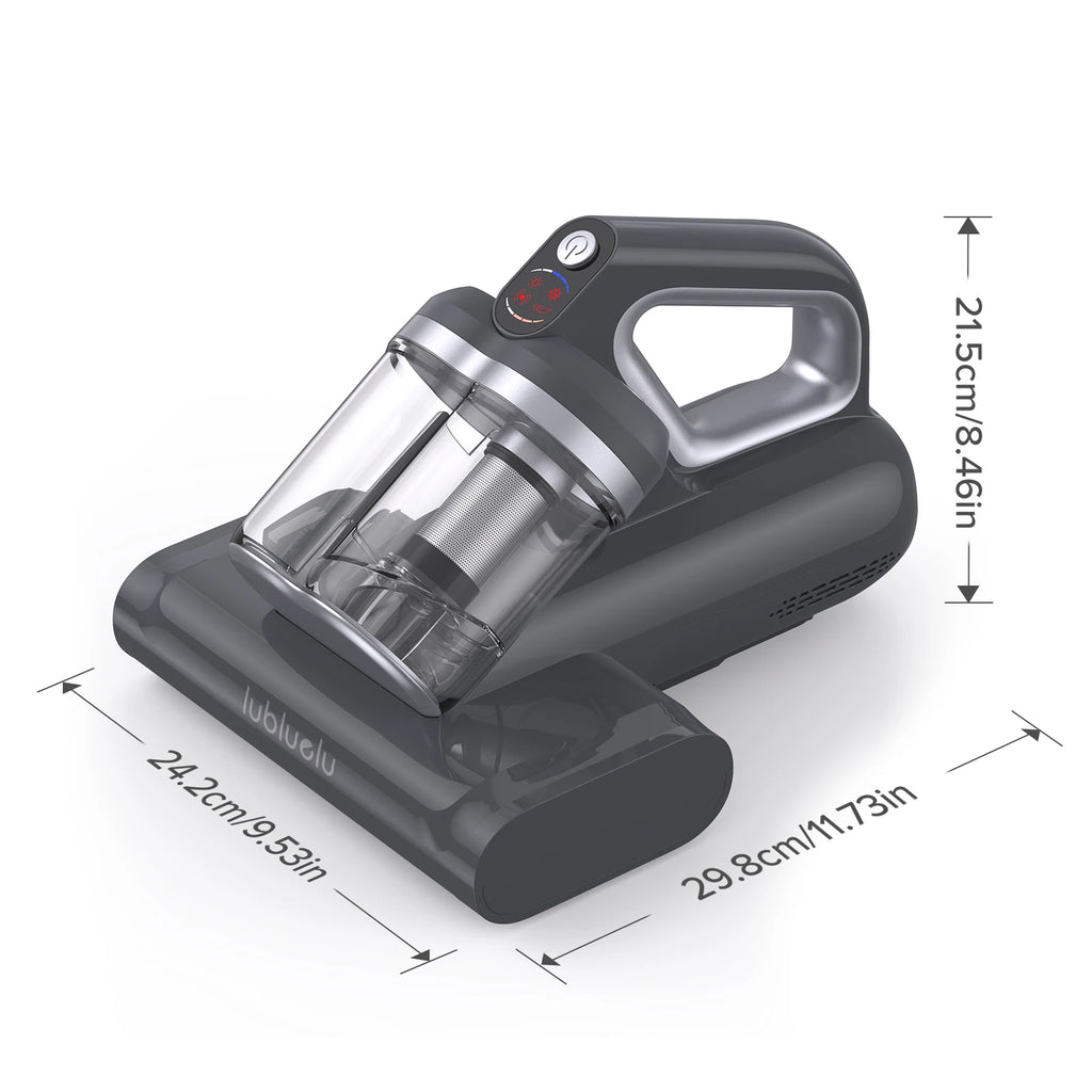 Lubluelu CM210 Wireless Vacuum Mite Removal Machine Handheld Bed Mattress Vacuum Cleaner with 15Kpa Suction UV-C Light Deep Robot Mites Cleaning