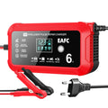 Car Battery Charger 6A 12V Car and Motorcycle Battery Charging Device Lead-acid Battery Smart Repair LCD Display