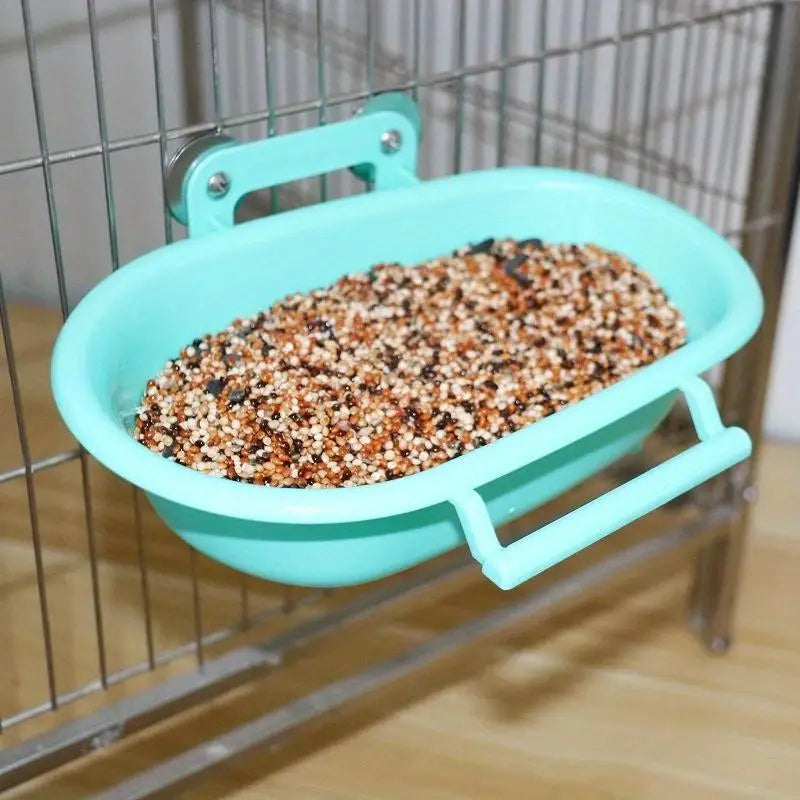 1PC Bird Bath 22cm Long Bathtub Shape Feeding Bath Water Multi Functional Bath Box for Parrot Small Pet Supplies