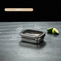 1x Lunch Box Bento Box 304 Stainless Steel Family Refrigerator Food Storage Containers Portable Outdoor Lunch Boxes 7 Sizes