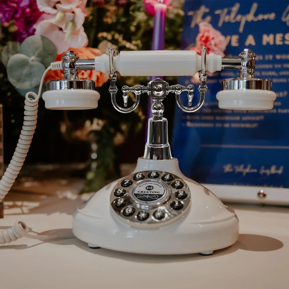 Voice Guestbook Phone Wedding Telephone Classic Retro Craftsmanship Recording Guestbook For Confessional Wedding Birthday Party