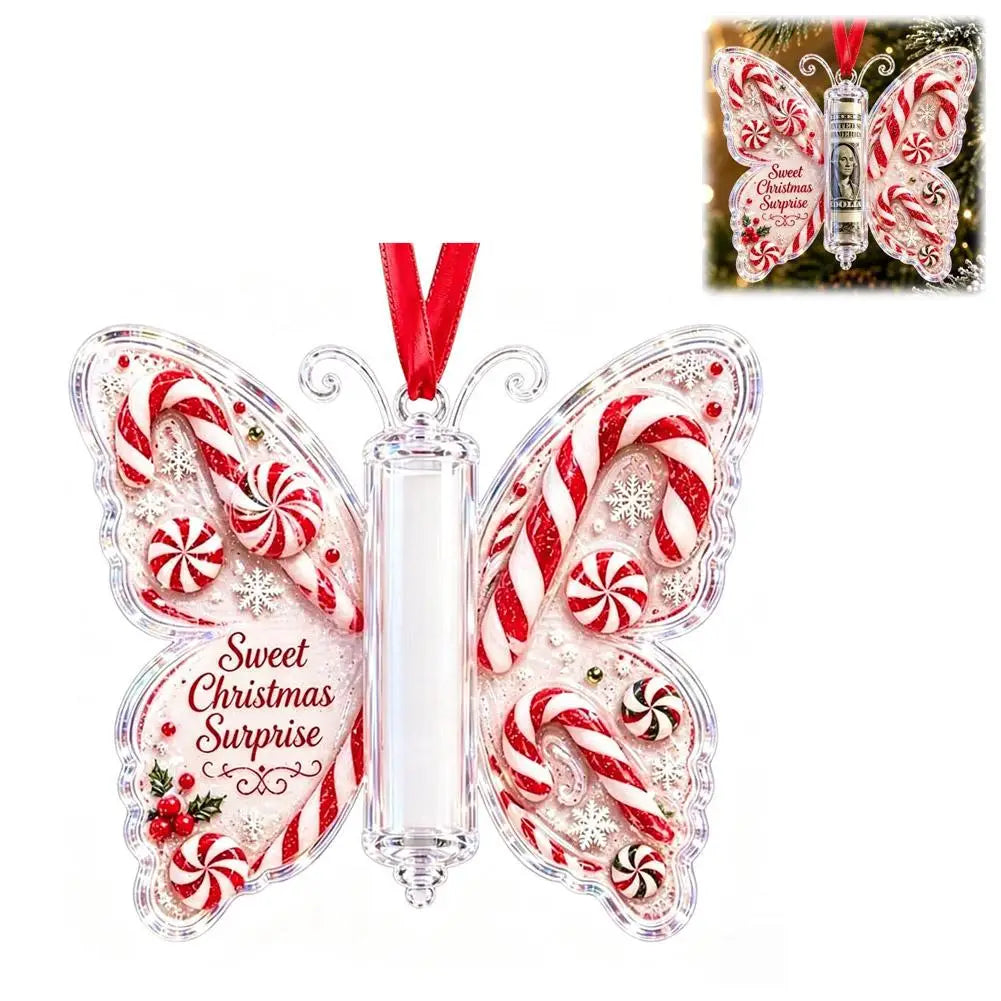 Christmas Hanging Decoration Hanging Christmas Cash Gift Ornament Acrylic Christmas Ornament Acrylic Holiday Party Decoration
