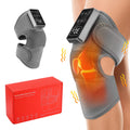 Electric Knee Massager Vibration Massage Brace 5 Levels Heating Cordless Knee Muscle Relaxation Pad Thermal Belt Leg Calf Care