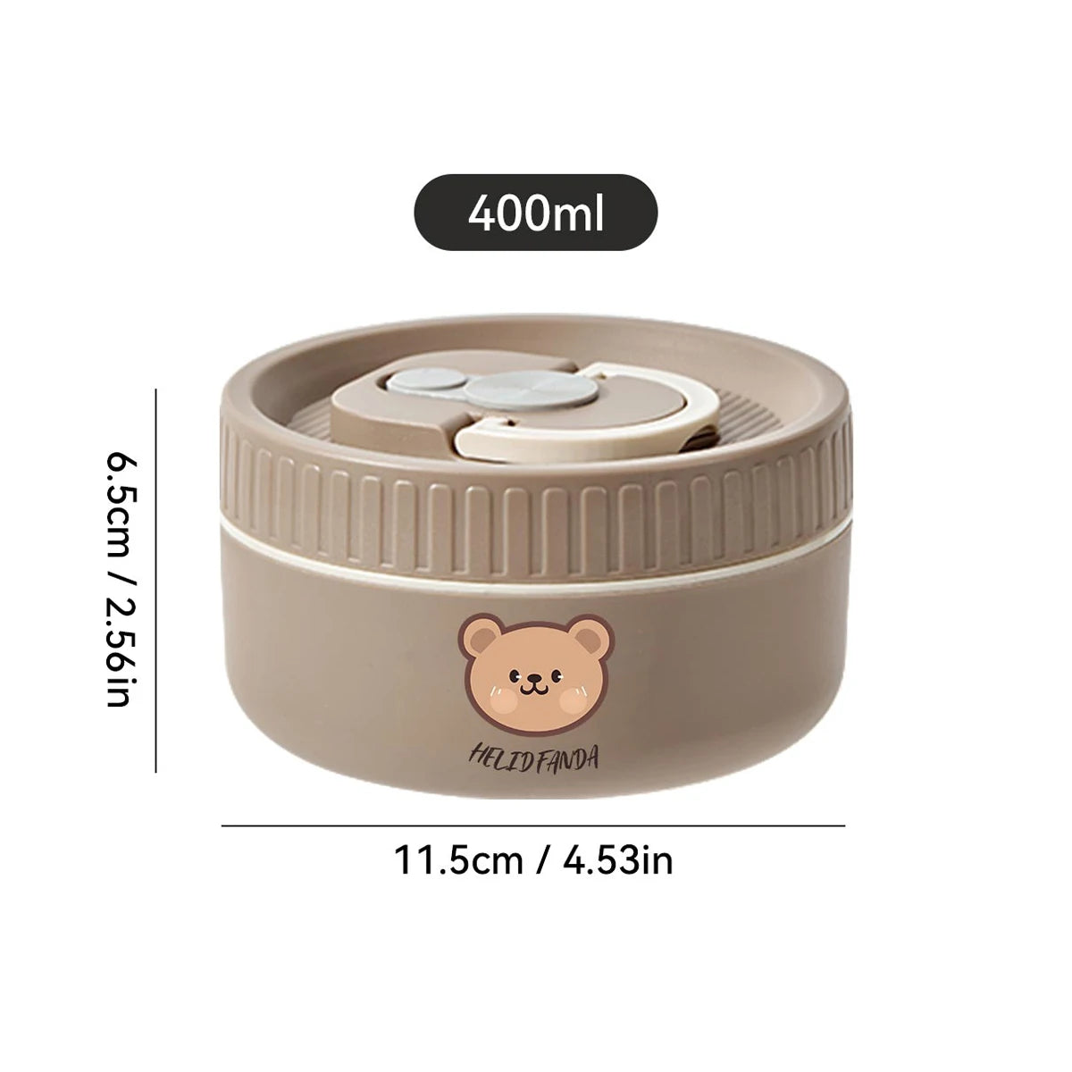 WORTHBUY Cute Thermal Bento Box Portable 304 Stainless Steel Lunch Box Heatable Sealed Leak-proof Food Container For Kids