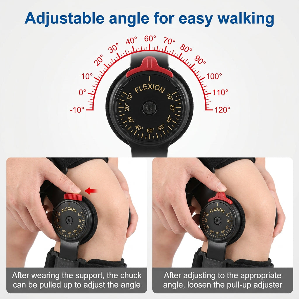 New Model Orthopedic Support Stabilizer After Surgery Adjustable Knee Brace Knee Joint Fixation Stretcher