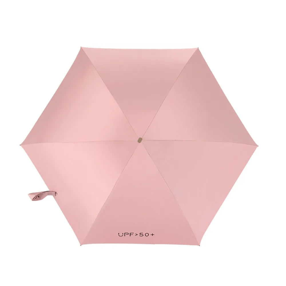 Small Pocket Parasol Portable Ultraviolet Protection Folding Sun Shade Mini Wind Resistant Rain Umbrella Outdoor