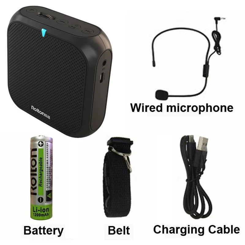 Loudspeaker Voice Amplifier Headworn Microphone Mic Speaker Audio Recorder Headset Mini Wired Mike Mikrofon Sound Battery Kit