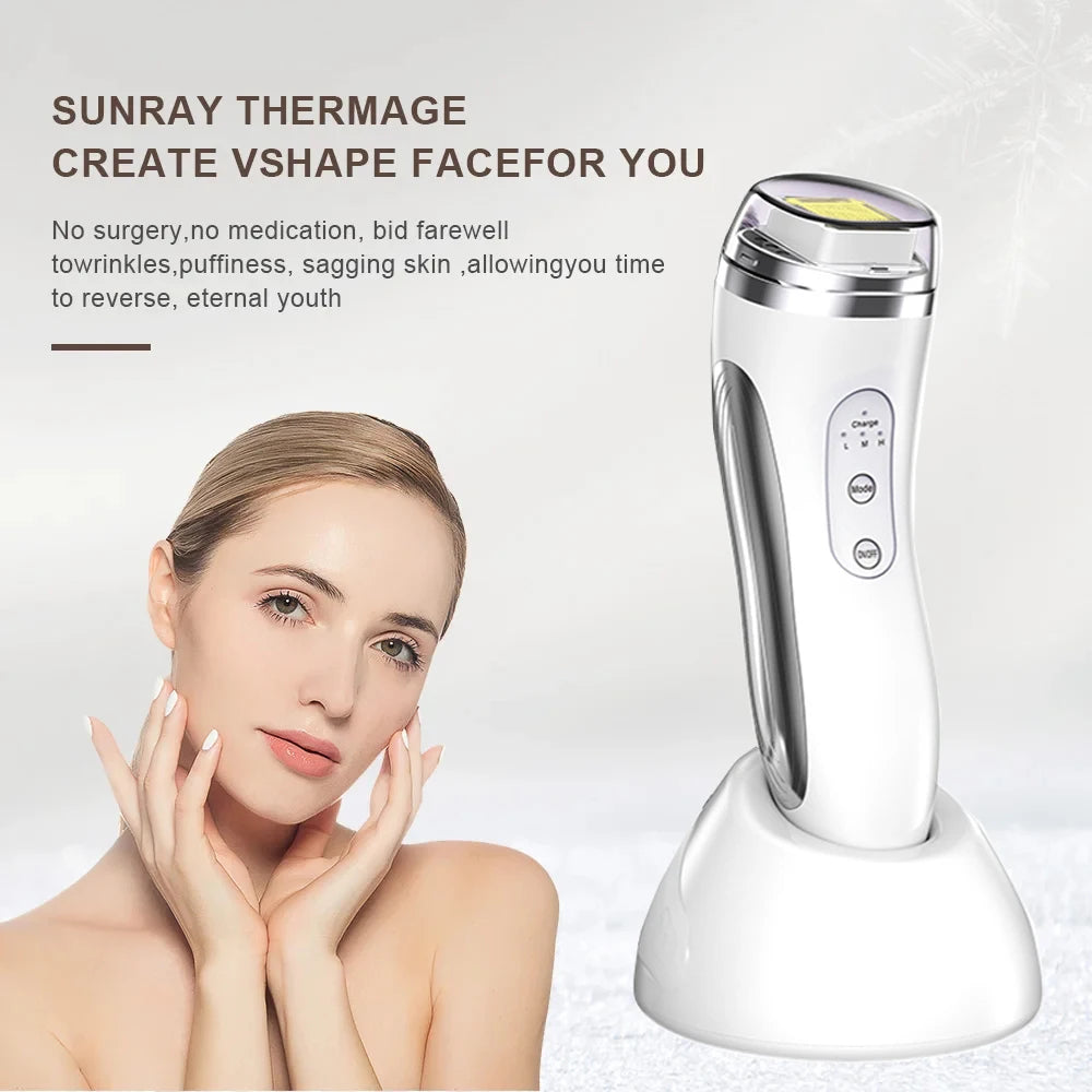 NEW RF Face Lifting Machine Anti Aging Skin Tightening Beauty Device Facial Anti Wrinkle Face Firming Eyes Neck Wrinkle Remover