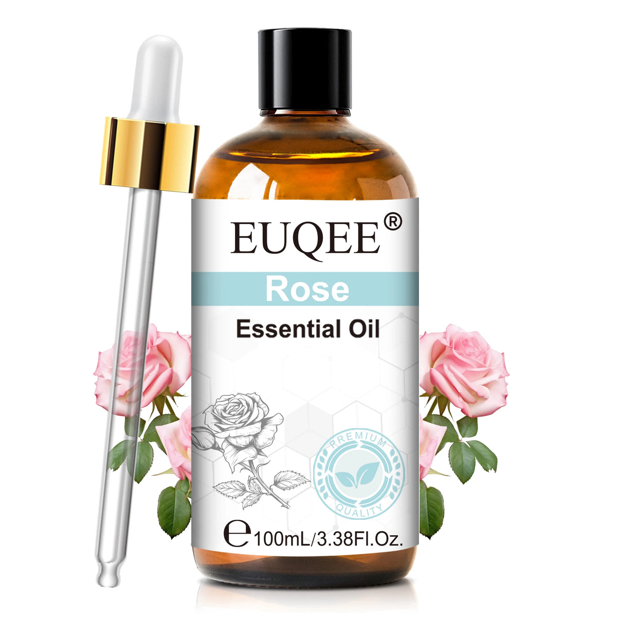 EUQEE 3.38FI.Oz. Aromatherapy Essential Oil For Reed Diffuser Humidifier-100ml Vanilla Lavender Cinnamon Lemon Essential Oils