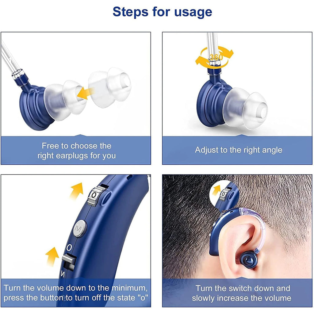 HeariRechargeable Hearing Aids for Seniors with Noise Cancelling,Hearing Loss Hearing Amplifiers,Digital Hearing Aids