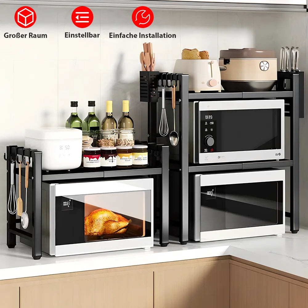 Microwave Oven Shelf Stand Rack Microwave Storage Rack Modern Kitchen Storage Rack Kitchen Accessories Organizer Shelf