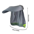 Construction Safety Reflective Hard Hat Shade Neck Shield Helmet Sun Shade Reflective Stripe Summer Sun Protection for Working