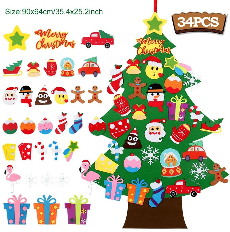 Christmas Tree Merry Christmas Decorations For Home. Cristmas Ornament Xmas Navidad Gifts Santa Claus New Year Tree