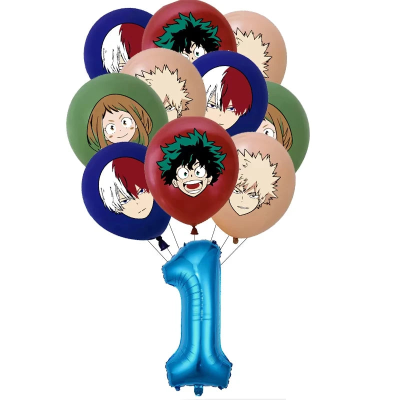 My Hero Academia Birthday Party Decoration Disposable Tableware Cup Plate Balloon Backdrop Banner Kid Favor Baby Shower Supplies